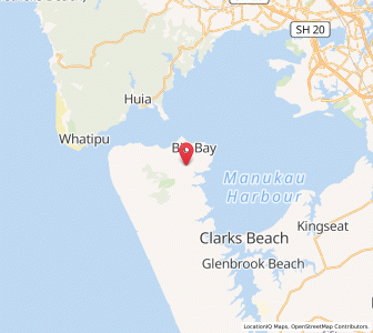 Map of Grahams Beach, Auckland