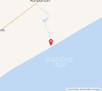 Map of Hakatere, Canterbury