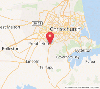 Map of Halswell, Canterbury