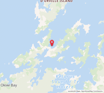 Map of Hamilton Bay, Marlborough