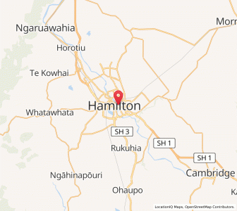 Map of Hamilton East, Waikato