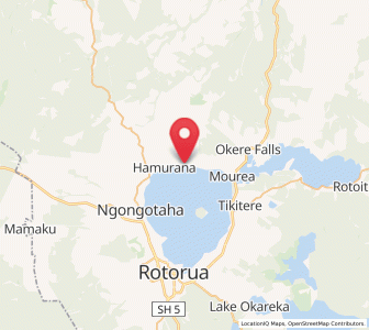 Map of Hamurana, Bay of Plenty