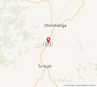 Map of Hangatiki, Waikato