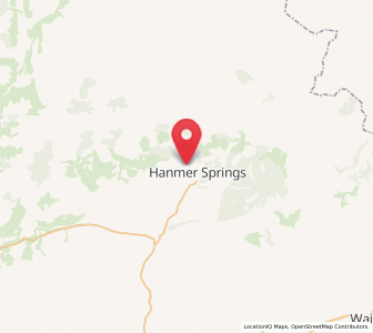 Map of Hanmer Springs, Canterbury