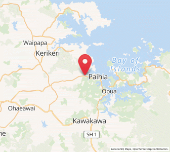 Map of Haruru, Northland
