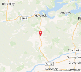 Map of Havelock Suburban, Marlborough