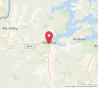 Map of Havelock, Marlborough
