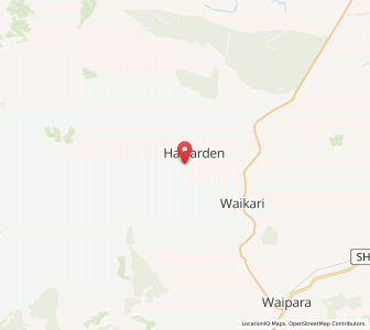 Map of Hawarden, Canterbury