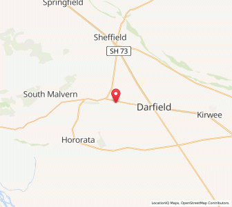 Map of Hawkins, Canterbury