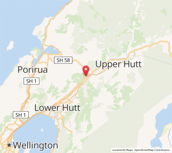 Map of Haywards, Wellington