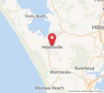Map of Helensville, Auckland