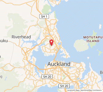 Map of Hillcrest, Auckland