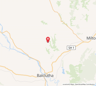 Map of Hillend, Otago