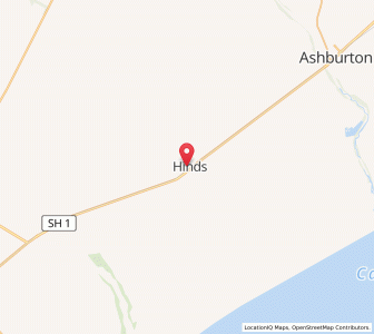 Map of Hinds, Canterbury