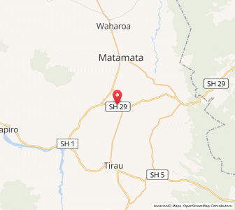 Map of Hinuera, Waikato