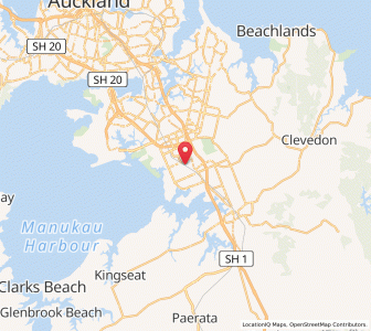 Map of Homai, Auckland