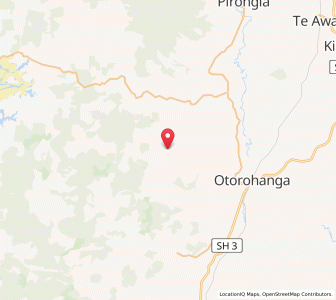 Map of Honikiwi, Waikato