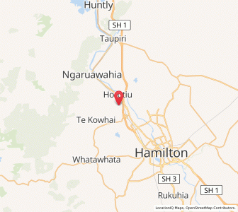 Map of Horotiu, Waikato