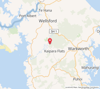 Map of Hoteo, Auckland