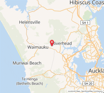 Map of Huapai, Auckland