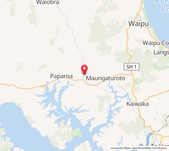 Map of Huarau, Northland
