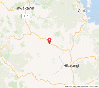 Map of Hukerenui, Northland