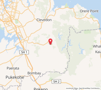 Map of Hunua, Auckland