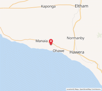 Map of Inaha, Taranaki