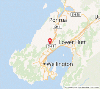 Map of Johnsonville, Wellington