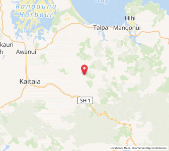 Map of Kaiaka, Northland