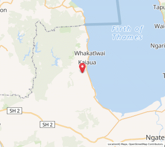 Map of Kaiaua, Waikato