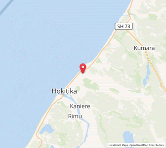 Map of Kaihinu, West Coast