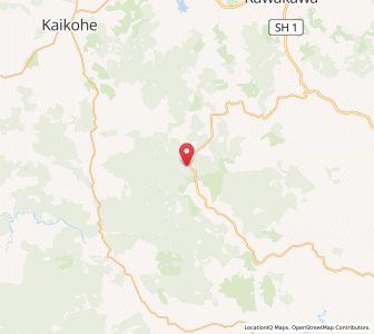 Map of Kaikou, Northland