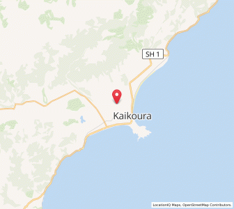 Map of Kaikoura Suburban, Canterbury