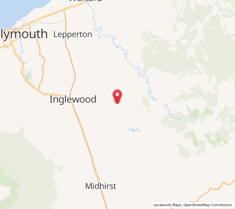 Map of Kaimata, Taranaki