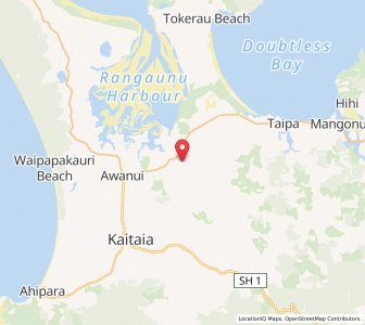Map of Kaingaroa, Northland