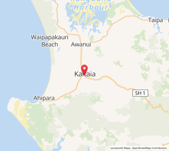 Map of Kaitaia, Northland
