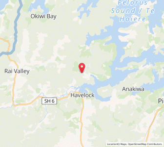 Map of Kaiuma, Marlborough