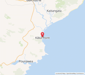 Map of Kaka Point, Otago