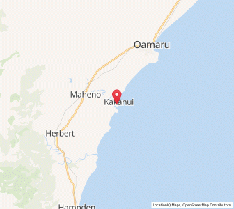 Map of Kakanui, Otago