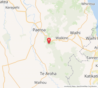 Map of Karangahake, Waikato