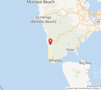 Map of Karekare, Auckland