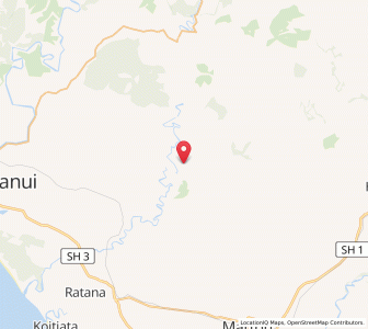 Map of Kauangaroa, Manawatu-Wanganui