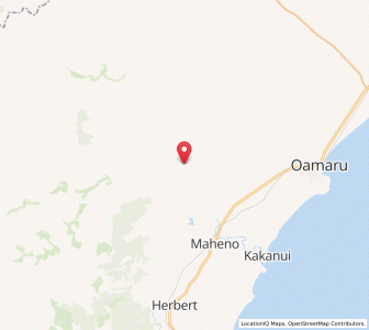 Map of Kauru Hill, Otago