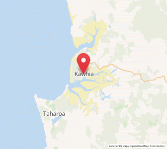 Map of Kawhia, Waikato