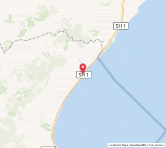 Map of Kekerengu, Canterbury