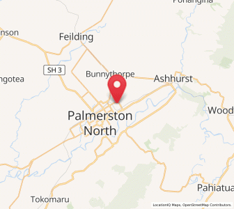 Map of Kelvin Grove, Manawatu-Wanganui