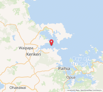 Map of Kerikeri Inlet, Northland