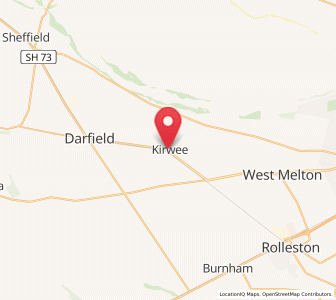 Map of Kirwee, Canterbury