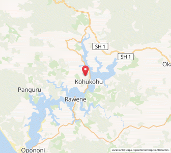 Map of Kohukohu, Northland